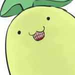  :3 chikorita fukurou_(owl222) nintendo no_humans pokemon simple_background sketch solo what 