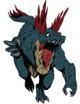  claws epic feraligatr fukurou_(owl222) full_body highres monster nintendo no_humans pokemon redesign reptile simple_background solo spikes tail white_background 