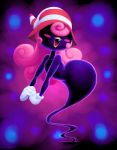  androgynous blush gloves gradient gradient_background hair_over_eyes hat lips open_mouth outta_sync paper_mario pink_hair solo super_mario_bros. thick_lips vivian wide_hips witch_hat 