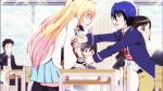  animated animated_gif hug kirisaki_chitoge multiple_girls nisekoi tagme tsugumi_seishirou 