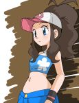  brown_hair hainchu navel nintendo pokemon touko_(pokemon) 