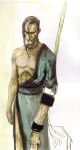  highres japanese_clothes male scar shinobi sword tsuchibayashi_makoto weapon 