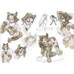  breasts cleavage concept_art soul_calibur soulcalibur thigh-highs thighhighs tira weapon 