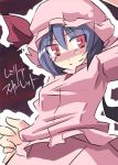 blush character_name face from_below hat red_eyes remilia_scarlet sketch smile solo takuzui touhou 
