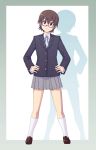  k-on! manabe_nodoka nightrain school_uniform solo 