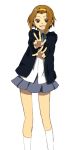  hakushoku k-on! school_uniform solo tainaka_ritsu tomboy v 