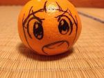  food kill_la_kill mankanshoku_mako orange_(fruit) photo smile 