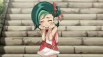  1girl animated animated_gif female green_hair happy highres mizuki_kotori_(yuu-gi-ou_zexal) screencap yu-gi-oh! yuu-gi-ou_zexal 