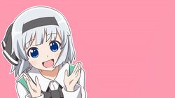  1girl animated animated_gif blue_eyes bow clapping evandragon excited hairband happy joy konpaku_youmu looking_at_viewer mikakunin_de_shinkoukei open_mouth parody silver_hair smile solo touhou ugoira 