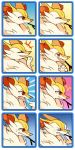  angry border braixen branch crying fushigi_no_dungeon gradient gradient_background happy heart heart-shaped_pupils mystery_dungeon pokemon pokemon_mystery_dungeon red_eyes sweatdrop symbol-shaped_pupils teardrop 