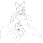  1girl guilty_gear guilty_gear_xrd koto_(coto) monochrome ramlethal_valentine 