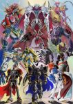  6+boys alphamon armor bandai claws craniamon digimon dragon dragon_wings duftmon dukemon dynasmon epic everyone examon fangs flower flying full_armor gankoomon helmet jesmon lordknightmon magnamon male_focus monster multiple_boys muscle no_humans omegamon redhead rose royal_knights sleipmon spear sword team ulforceveedramon weapon wings 