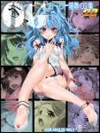  alfimi artist_request bandai_namco bare_legs bare_shoulders blue_hair bracelet cover_page doujin_cover facial_mark female jewelry legs lipstick long_hair looking_at_viewer makeup multiple_girls super_robot_wars super_robot_wars_original_generation 