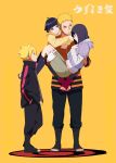  2boys 2girls ahoge boruto:_the_movie carrying family hime_cut hyuuga_hinata multiple_boys multiple_girls naruto piggyback princess_carry purple_hair simple_background spiky_hair uzumaki_boruto uzumaki_himawari uzumaki_naruto whiskers yomi178 