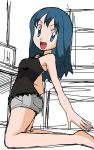  blue_eyes blue_hair hainchu hikari_(pokemon) nintendo pokemon 