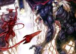  artist_request carnage fight long_tongue marvel spider-man_(series) symbiote tongue venom 