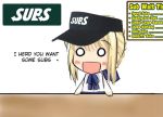  0_0 1girl english fate/stay_night fate_(series) pun saber simple_background solo subway 