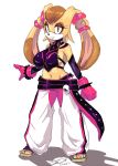  1girl brown_eyes cosplay furry gloves han_juri looking_at_viewer milf simple_background soina solo sonic_the_hedgehog street_fighter vanilla_the_rabbit 
