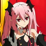  1girl animated animated_gif breasts krul_tepes owari_no_seraph pink_hair red_eyes small_breasts solo tagme 