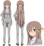  1girl brown_hair himouto!_umaru-chan kanau_kachou long_hair official_art simple_background tagme 