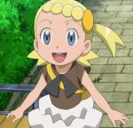  1girl ;p animated animated_gif blonde_hair child eureka_(pokemon) one_eye_closed pokemon pokemon_(anime) screencap solo tongue tongue_out 