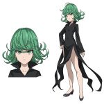  1girl child concept_art green_eyes green_hair official_art one-punch_man serious simple_background tagme tatsumaki 