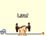  00s 2007 animal animated animated_gif arm bomb countdown crown explosion flexing lion mountain open_mouth pose rainbow river star success sun timer tree warioware weightlifting weights what wii 