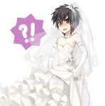  1boy big_hero_6 blush bride crossdressinging disney hiro_hamada hiyaa marvel simple_background solo 