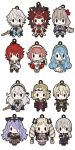  aqua_(fire_emblem_if) camilla_(fire_emblem_if) chibi d4_series dual_persona elise_(fire_emblem_if) fire_emblem fire_emblem_if hinoka_(fire_emblem_if) joker_(fire_emblem_if) keychain leon_(fire_emblem_if) marx_(fire_emblem_if) my_unit_(fire_emblem_if) nintendo official_art ryouma_(fire_emblem_if) sakura_(fire_emblem_if) simple_background takumi_(fire_emblem_if) 