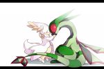  audino chest_tuft crying flygon gradient gradient_background horns mega_pokemon pokemon tagme tail wings 