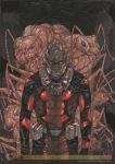  1boy ant ant-man antennae bodysuit helmet insect looking_at_viewer marvel q._hayashida utility_belt 