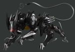  blade_wolf metal_gear_(series) metal_gear_rising:_revengeance no_humans official_art red_eyes robot simple_background solo wolf 