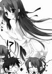  apron claire_rouge fianna_ray_ordesia kazehaya_kamito monochrome naked_apron seirei_tsukai_no_blade_dance 