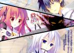  1boy 2girls claire_rouge kazehaya_kamito multiple_girls seirei_tsukai_no_blade_dance tagme terminus_est whip 