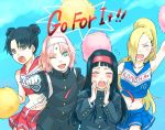  4girls black_hair blonde_hair gradient gradient_background haruno_sakura headband hyuuga_hinata multiple_girls naruto pink_hair tenten yamanaka_ino 