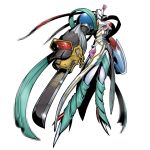  chaosmon digimon digimon_world_re:digitize katana male_focus monster no_humans official_art simple_background solo sword weapon wings 