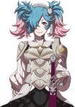  1girl armor fire_emblem fire_emblem_if official_art pieri_(fire_emblem_if) simple_background solo upper_body 