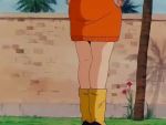  80s animated animated_gif bulma dragon_ball oolong panties skirt underwear 