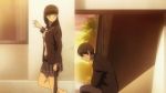  amagami animated animated_gif ayatsuji_tsukasa barefoot black_legwear bow feet leg_up legs long_hair pleated_skirt school_uniform screencap single_shoe single_sock skirt socks soles standing standing_on_one_leg straight_hair tachibana_jun&#039;ichi toes 