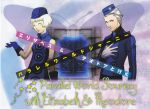  elizabeth_(persona_3) gloves looking_at_viewer persona persona_3 persona_3_portable short_hair siblings translation_request white_hair yellow_eyes 