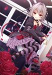  1girl dutch_angle female gothic_lolita hapymaher heels lolita_fashion looking_at_viewer md5_mismatch naitou_maia resized tail thigh-highs wakagi_repa 