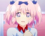  1girl animated animated_gif crying hair_ribbon hibari_(senran_kagura) pink_eyes pink_hair ribbon screencap senran_kagura senran_kagura_(series) tagme tears 