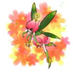  1girl boots digimon fairy fairy_wings female flower lillymon nyoroko smile solo vines wings 