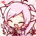  1girl animal_ears animal_tail blush chibi closed_eyes female fire_emblem fire_emblem:_kakusei long_hair my_unit my_unit_(fire_emblem:_kakusei) nintendo smile super_smash_bros. twintails white_hairmy_unit_(fire_emblem:_kakusei) 