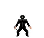  1boy 3d animated animated_gif beard dancing elite_beat_agents facial_hair hat lowres microphone solo source_request suit 