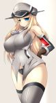  1girl bismarck_(kantai_collection) breasts female kantai_collection large_breasts smirk solo somasu 