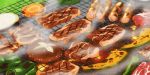  animated animated_gif food meat no_humans sausage smoke 