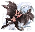 dragon_girl kushala_daora monster_hunter personification smile tail wings