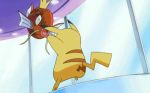  2others action animated animated_gif battle fishi gen_1_pokemon magikarp mouse nintendo no_humans pikachu pokemon pokemon_(creature) pokemon_rbg pool splashing tackle water what 