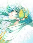  green_eyes green_hair hair_tubes ion long_hair male solo tales_of_(series) tales_of_the_abyss tegaki 